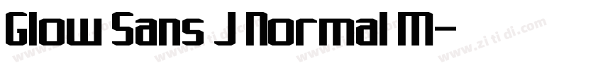 Glow Sans J Normal M字体转换